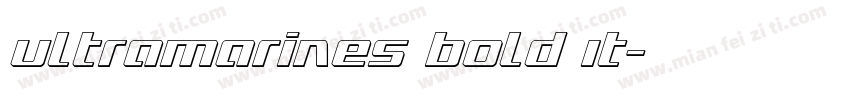 Ultramarines Bold It字体转换